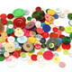 Mixed Bright Colour Buttons in Mixed Sizes - 100g Bag